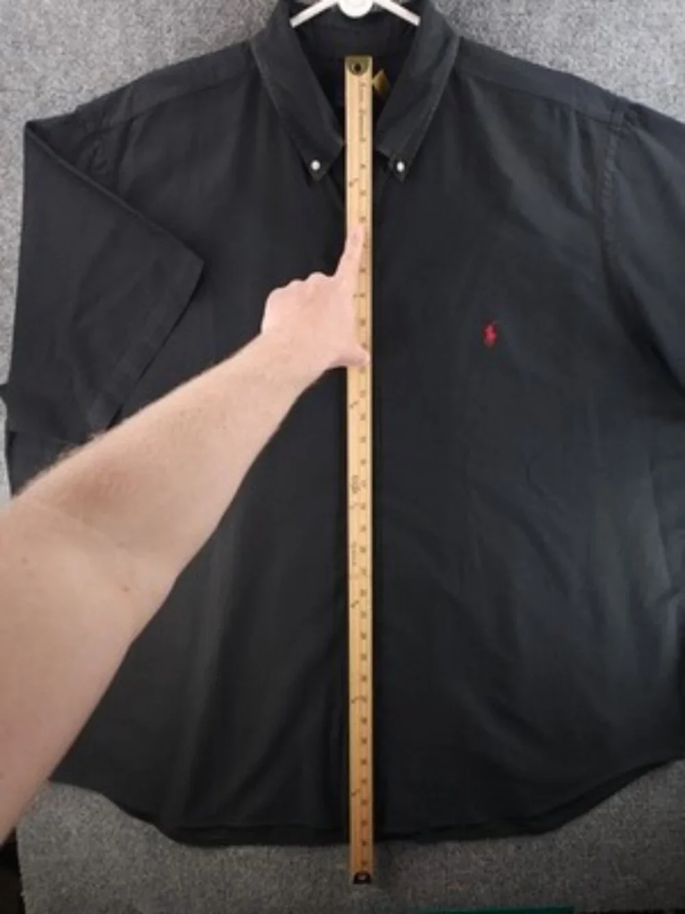 Polo Ralph Lauren 2XL Polo Ralph Lauren Logo Short Sleeve Button-Down Men Black